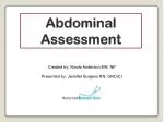 Abdominal Assessment - slide 1