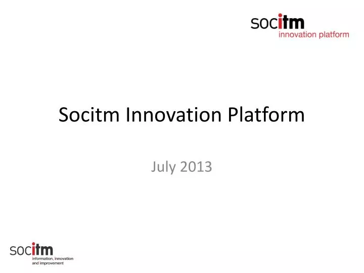 socitm innovation platform