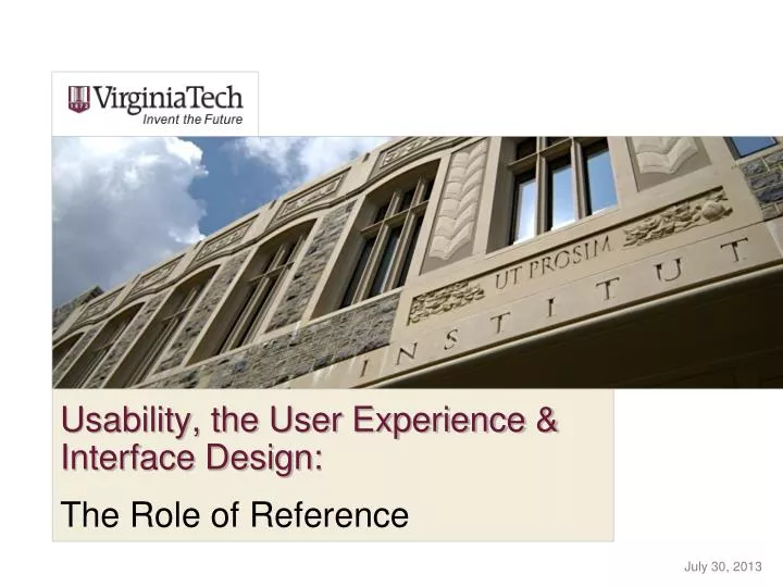 usability the user experience interface design