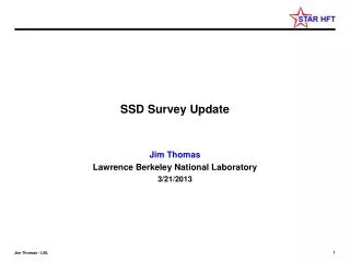SSD Survey Update