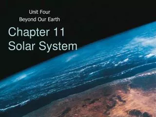 Chapter 11 Solar System