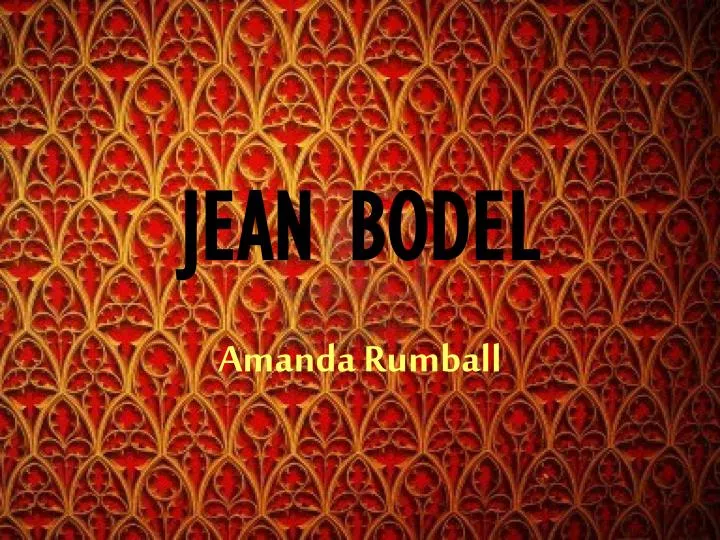 jean bodel