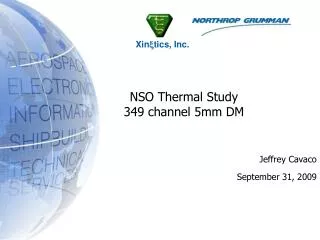NSO Thermal Study 349 channel 5mm DM