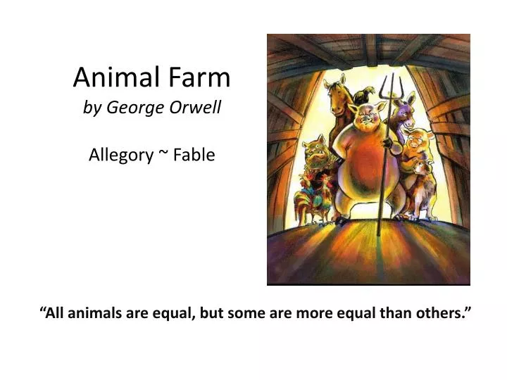 animal farm by george orwell allegory fable