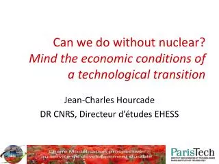 Can we do without nuclear? Mind the economic conditions of a technological transition