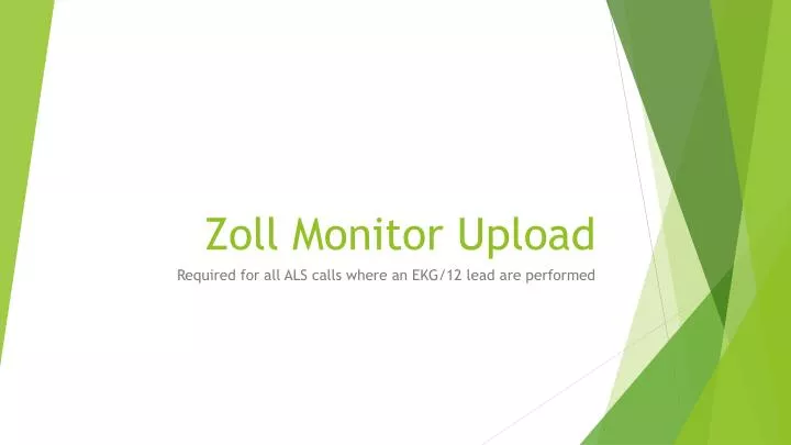 zoll monitor upload