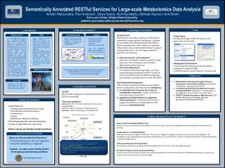 Semantically Annotated RESTful Services for Large-scale Metabolomics Data Analysis
