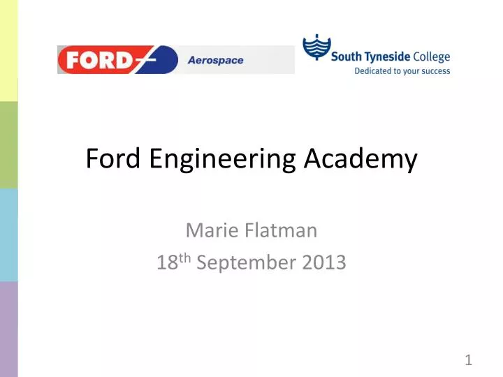 ford engineering academy
