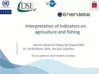 Interpretation of indicators on agriculture and fishing