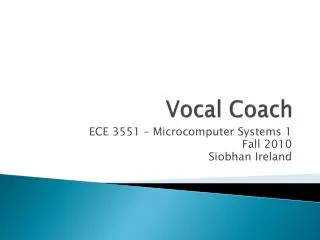 Vocal Coach