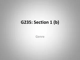 G235 : Section 1 ( b )