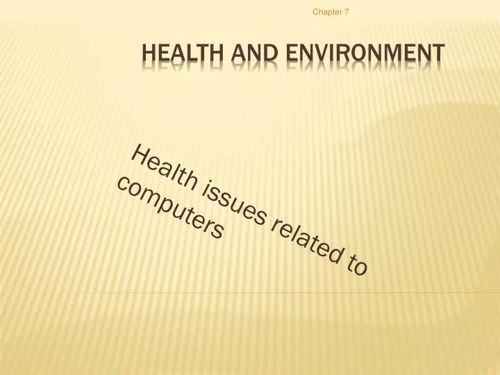health issues related to computers