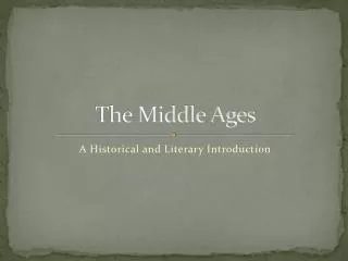 The Middle Ages