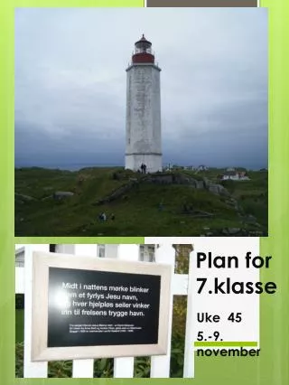 plan for 7 klasse