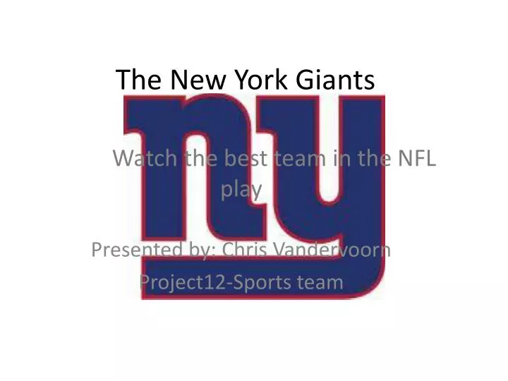 the new york giants