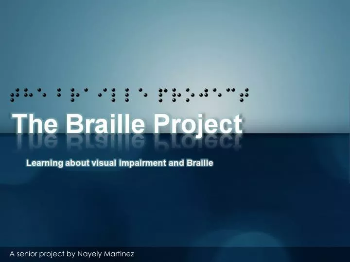 the braille project