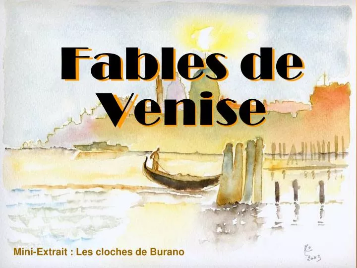 fables de venise