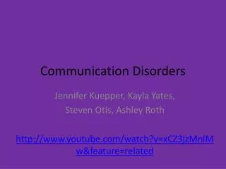 Communication Disorders