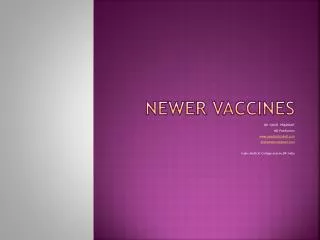 Newer Vaccines