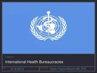 Internationalism and Health