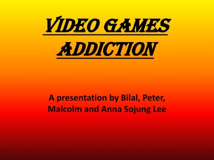 video games addiction