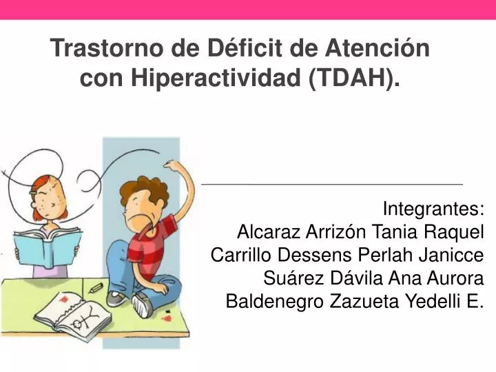 trastorno de d ficit de atenci n con hiperactividad tdah