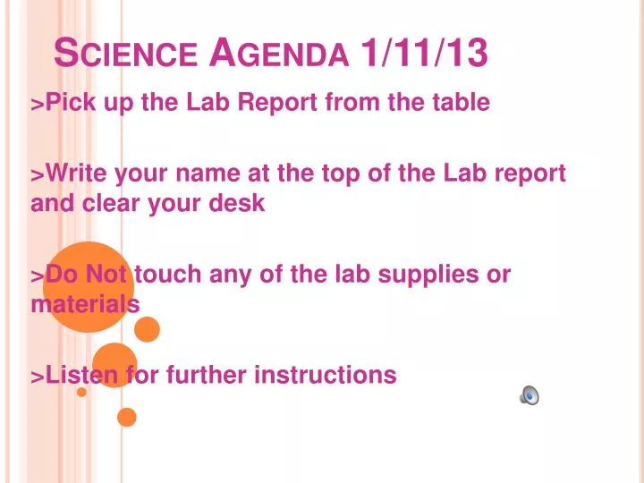 science agenda 1 11 13