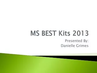MS BEST Kits 2013