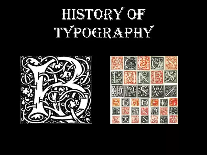 history of typography