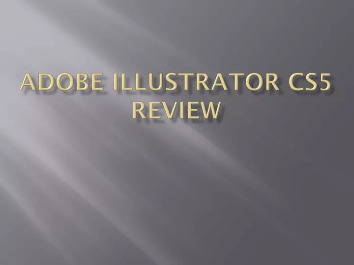 adobe illustrator cs5 review