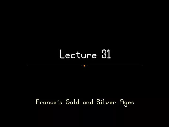 lecture 31