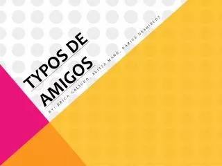 typos de amigos