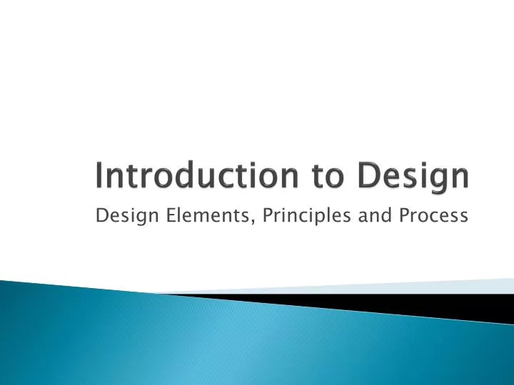 introduction to design