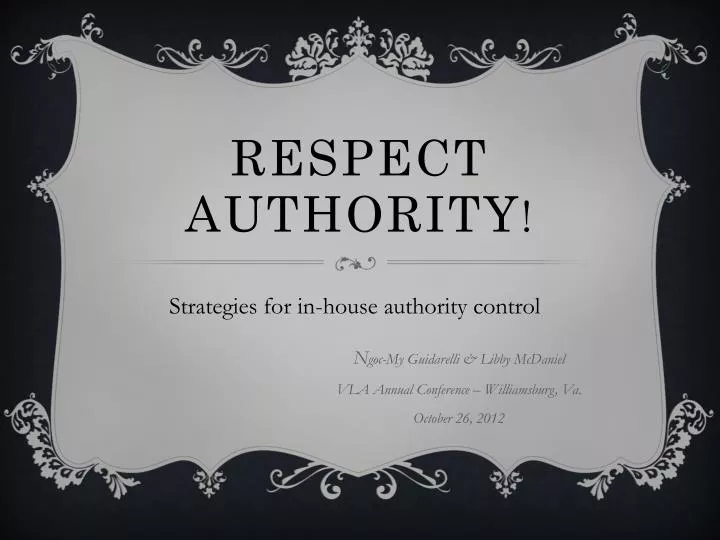 respect authority