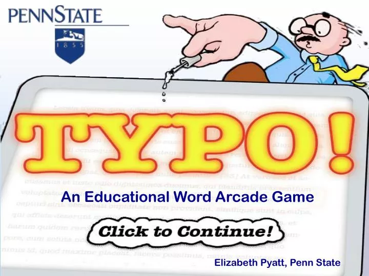 an educational word arcade gam e
