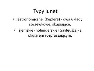 typy lunet