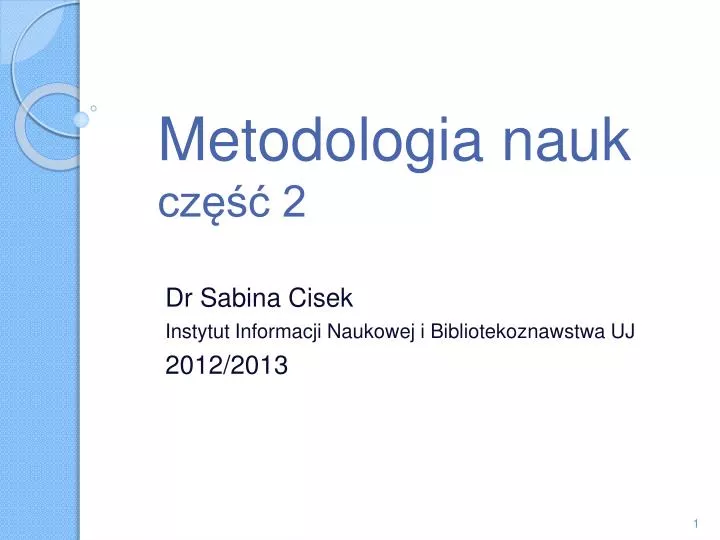 metodologia nauk cz 2