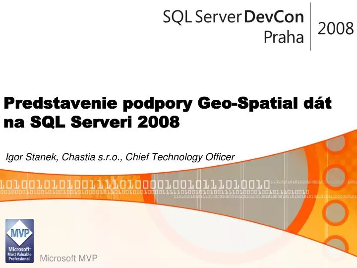 p r edstaven ie podpory geo spatial d t na sql serveri 2008