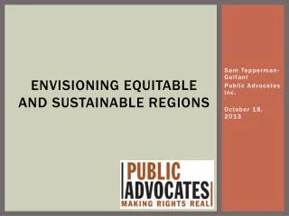 envisioning equitable and sustainable regions