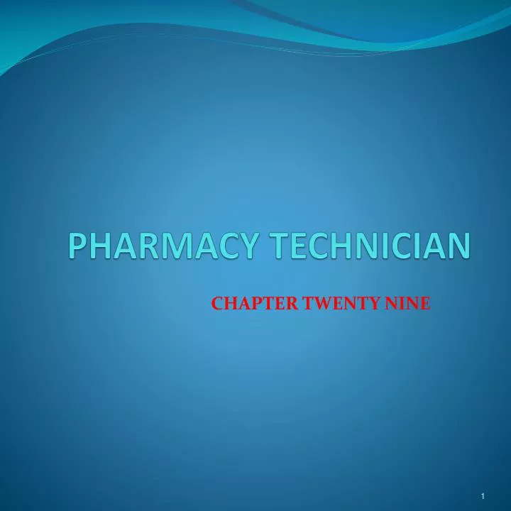 pharmacy technician