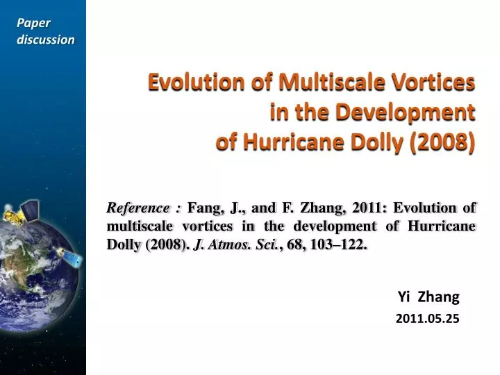 evolution of multiscale vortices in the development of hurricane dolly 2008