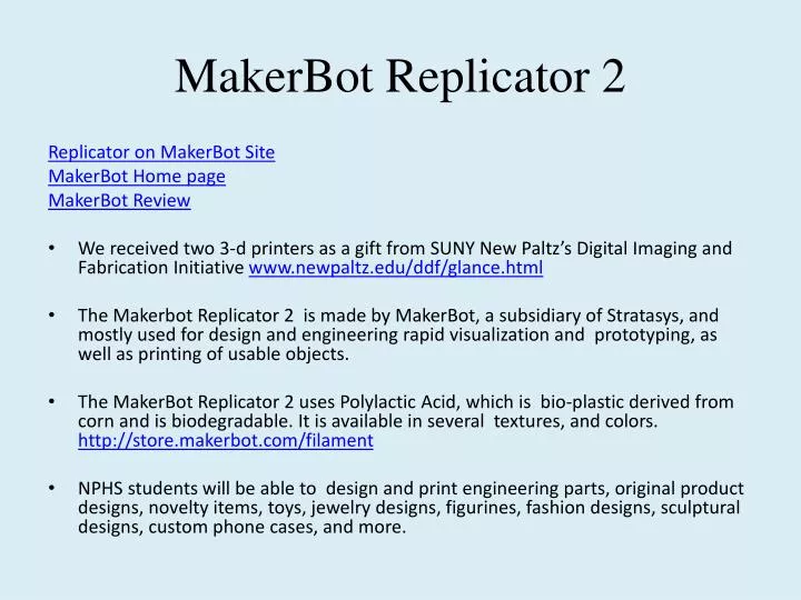 makerbot replicator 2