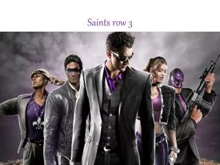 saints row 3