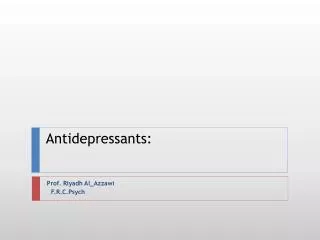 antidepressants