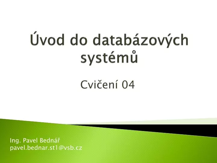 vod do datab zov ch syst m