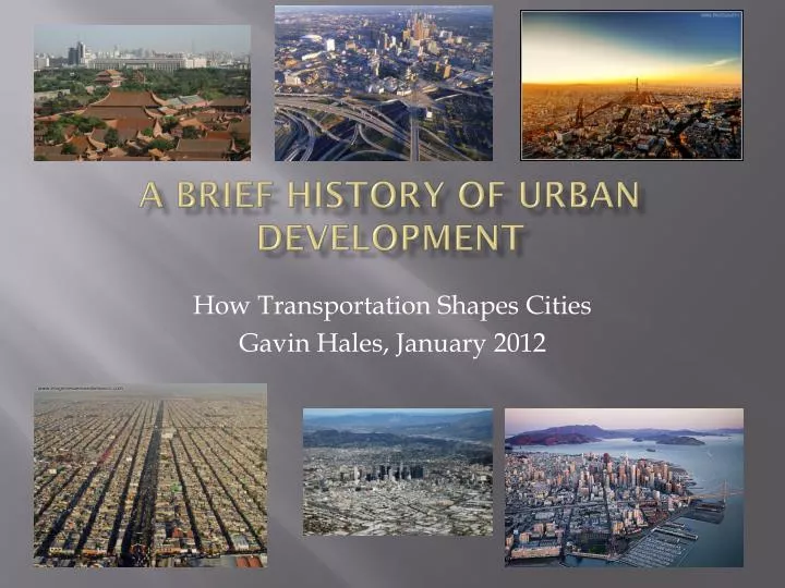 a brief history of urban development