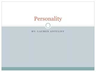 Personality