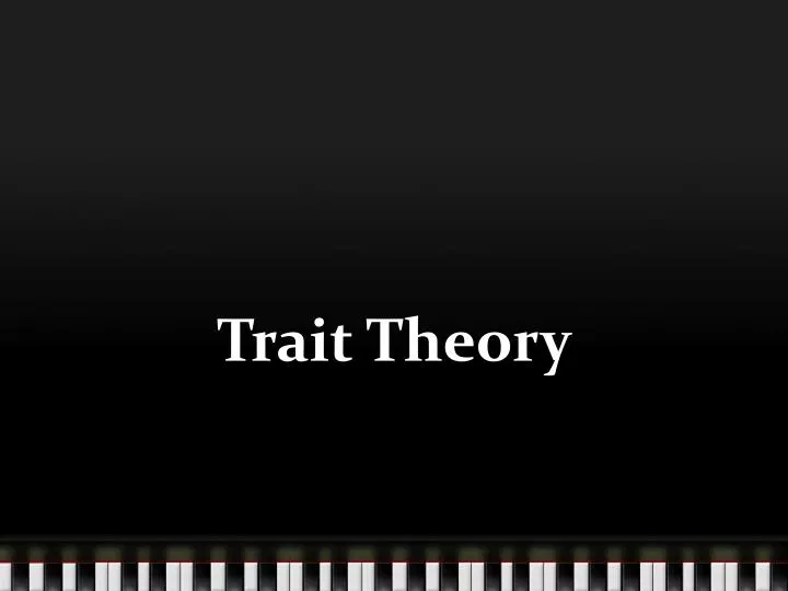 trait theory