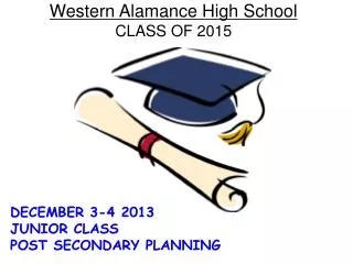 Western Alamance High School CLASS OF 2015