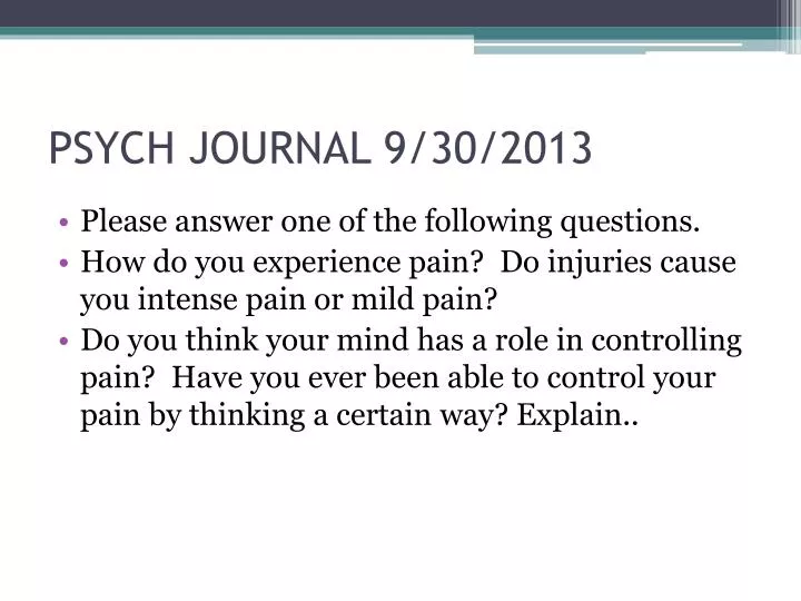 psych journal 9 30 2013